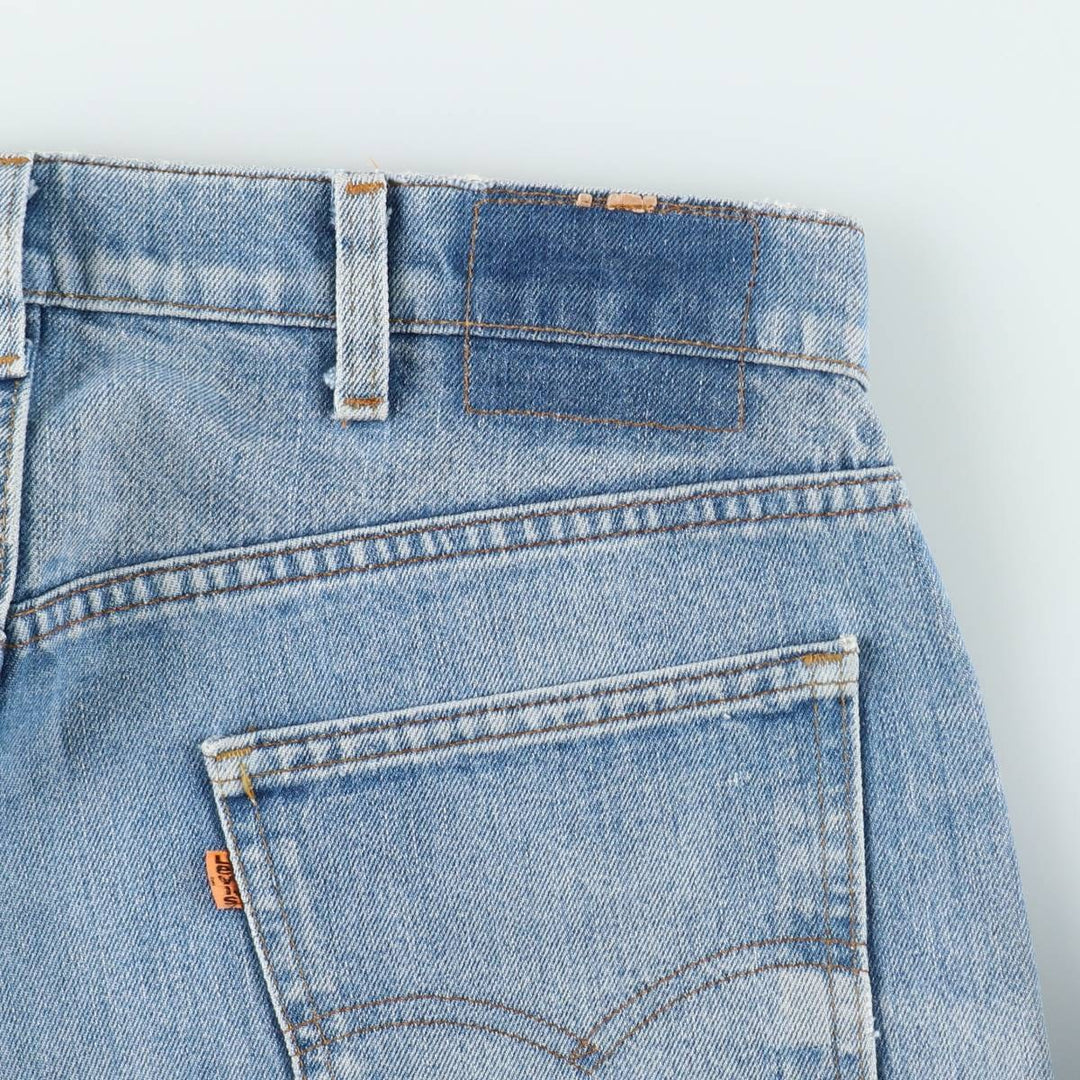 Levi's 505 Orange Tab Tapered Denim Pants, Men's W36 (approx.), Vintage unclear blue type Vintage Second Hand