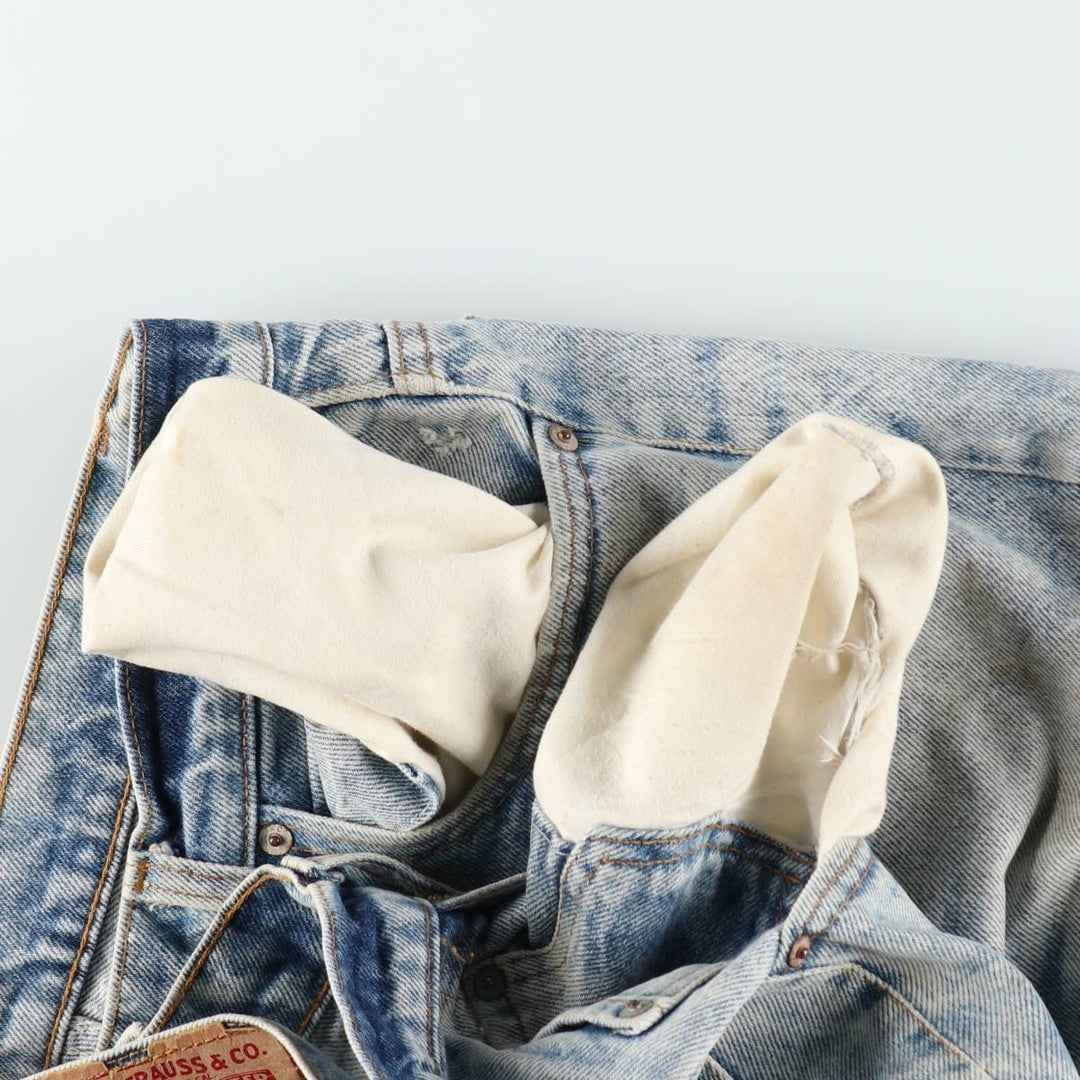 80s-90'S Levi's 505-0217 Tapered Denim Pants, Made in USA, Men's W37 (approx.), Vintage cotton blue type Vintage Second Hand