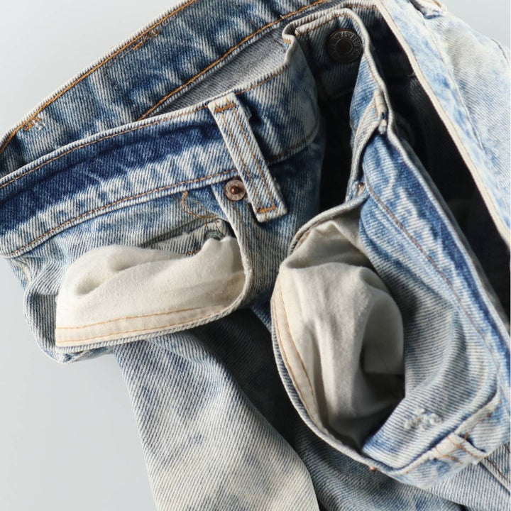 80s-90'S Levi's 505-0217 Tapered Denim Pants, Made in USA, Men's W37 (approx.), Vintage cotton blue type Vintage Second Hand