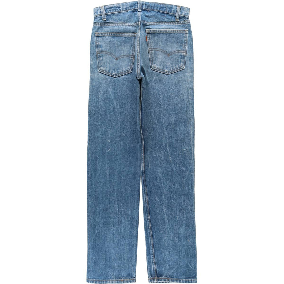 1980'S Levi's Orange Tab Tapered Denim Pants, Men's Size W31 (approx.), Vintage unclear blue type Vintage Second Hand