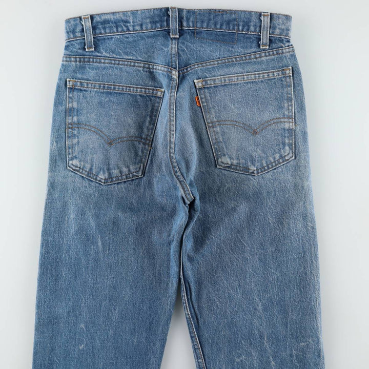 1980'S Levi's Orange Tab Tapered Denim Pants, Men's Size W31 (approx.), Vintage unclear blue type Vintage Second Hand