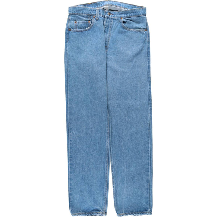 80'S Levi's 505-0217 Tapered Denim Pants Made in USA Men's W33 Vintage cotton blue type Vintage Second Hand