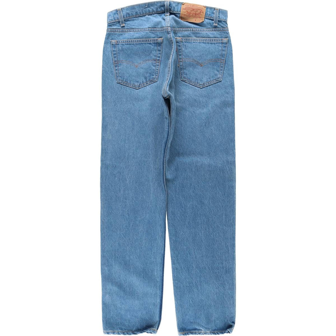 80'S Levi's 505-0217 Tapered Denim Pants Made in USA Men's W33 Vintage cotton blue type Vintage Second Hand