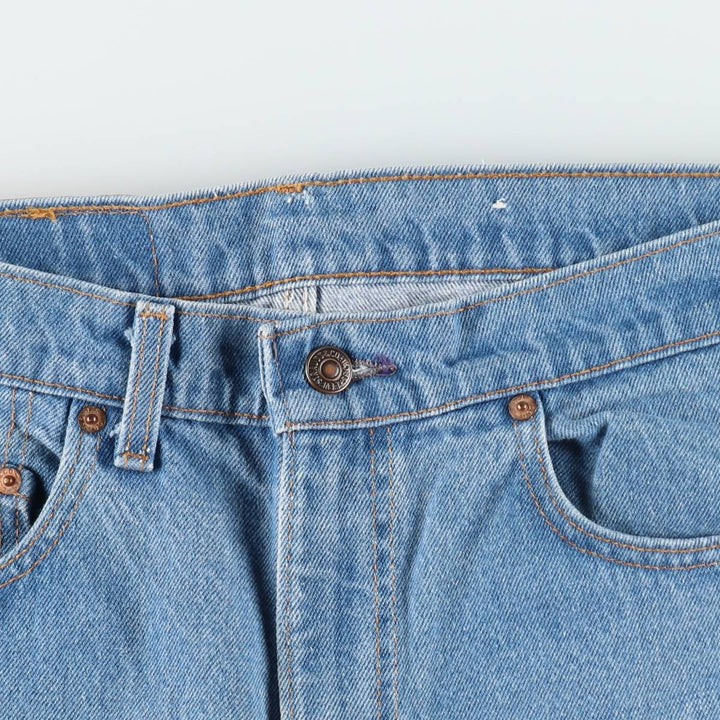 80'S Levi's 505-0217 Tapered Denim Pants Made in USA Men's W33 Vintage cotton blue type Vintage Second Hand
