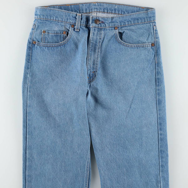 80'S Levi's 505-0217 Tapered Denim Pants Made in USA Men's W33 Vintage cotton blue type Vintage Second Hand