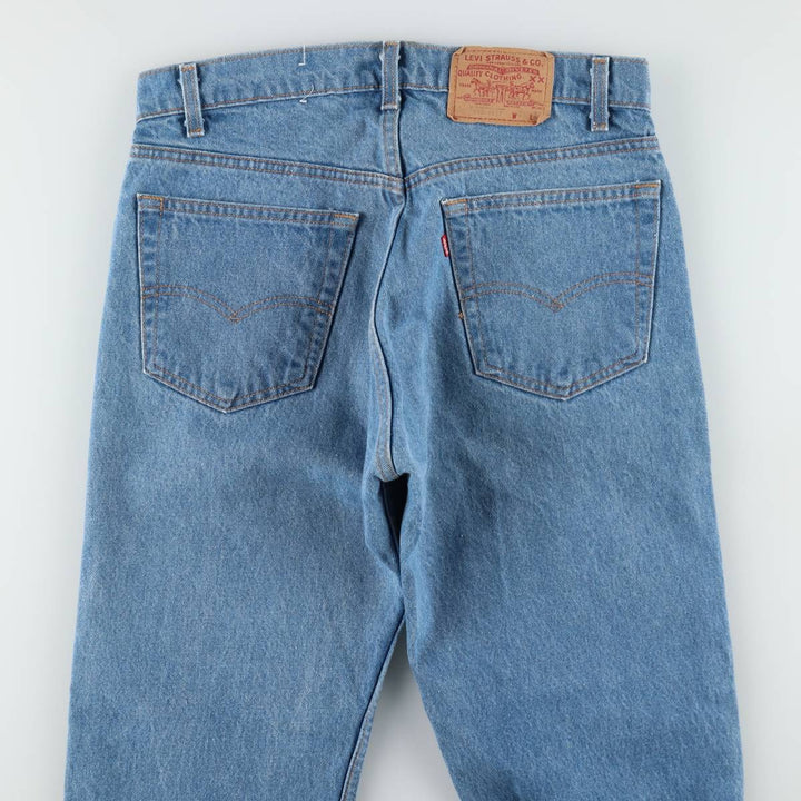 80'S Levi's 505-0217 Tapered Denim Pants Made in USA Men's W33 Vintage cotton blue type Vintage Second Hand