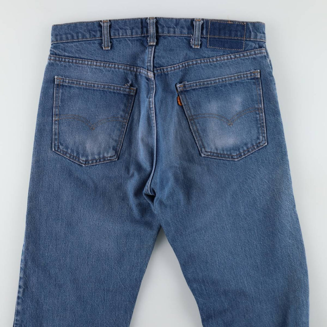 1980'S Levi's 20505-0217 Orange Tab Tapered Denim Pants, Men's, Size 34 (Vintage) unclear blue type Vintage Second Hand