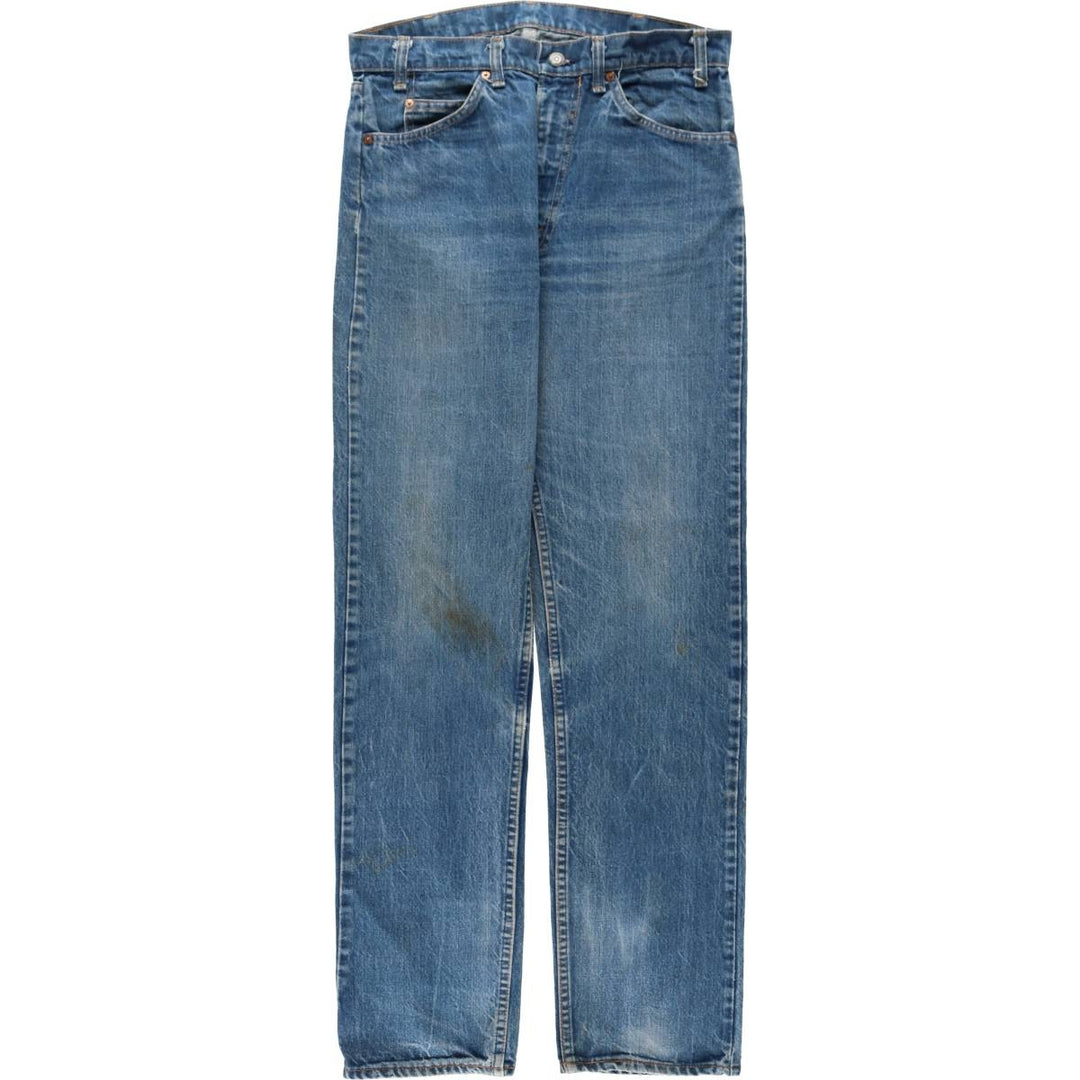 Vintage 80s-90'S Levi's 20505-0217 Orange Tab Tapered Denim Pants, Men's Size 34 cotton blue type Vintage Second Hand
