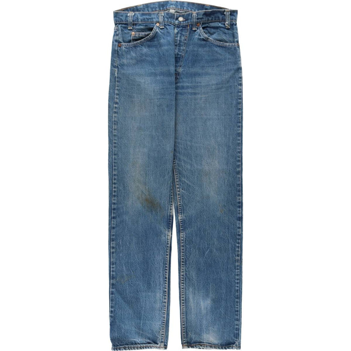 Vintage 80s-90'S Levi's 20505-0217 Orange Tab Tapered Denim Pants, Men's Size 34 cotton blue type Vintage Second Hand