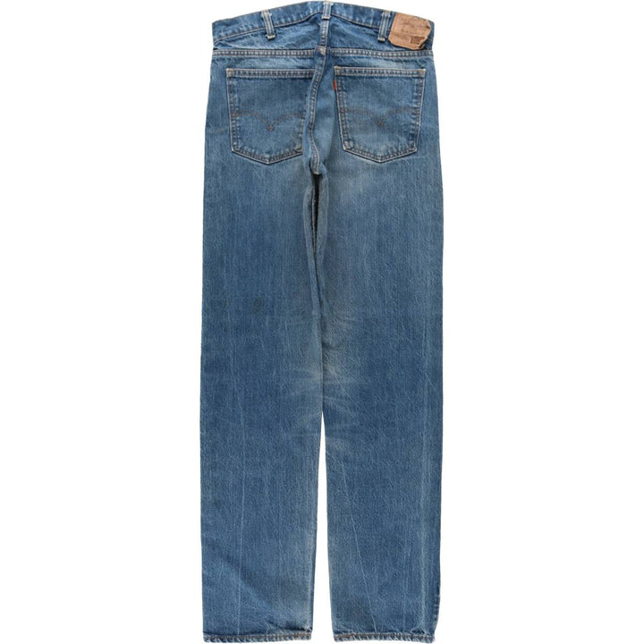Vintage 80s-90'S Levi's 20505-0217 Orange Tab Tapered Denim Pants, Men's Size 34 cotton blue type Vintage Second Hand
