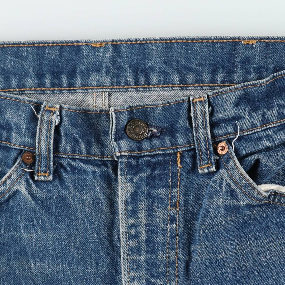 Vintage 80s-90'S Levi's 20505-0217 Orange Tab Tapered Denim Pants, Men's Size 34 cotton blue type Vintage Second Hand