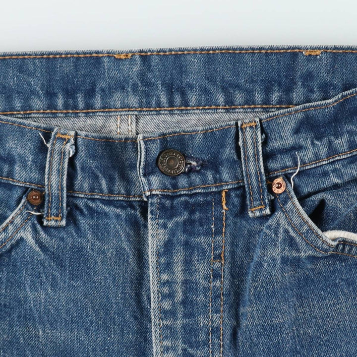 Vintage 80s-90'S Levi's 20505-0217 Orange Tab Tapered Denim Pants, Men's Size 34 cotton blue type Vintage Second Hand