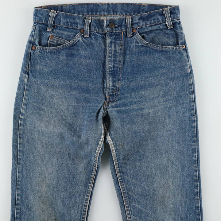 Vintage 80s-90'S Levi's 20505-0217 Orange Tab Tapered Denim Pants, Men's Size 34 cotton blue type Vintage Second Hand