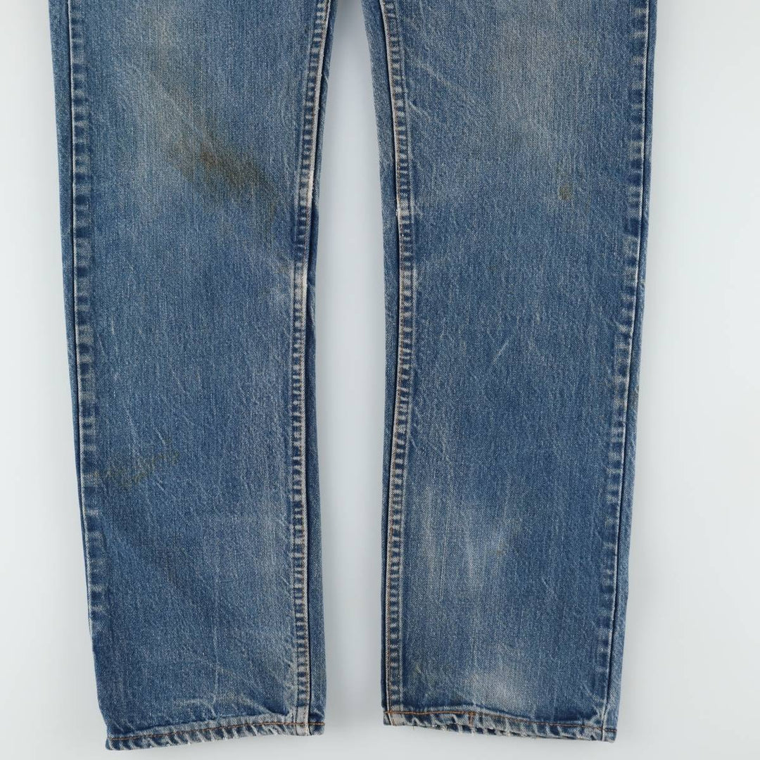 Vintage 80s-90'S Levi's 20505-0217 Orange Tab Tapered Denim Pants, Men's Size 34 cotton blue type Vintage Second Hand