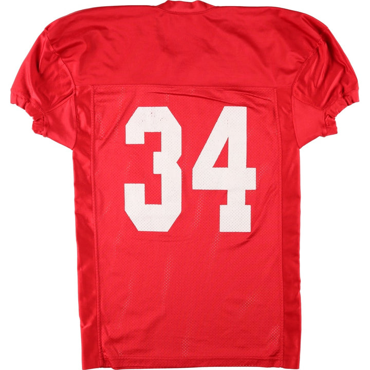 Champion Authentic Athletic Apparel V-Neck Mesh Game Shirt Football Shirt (Men's Size L) - 2000s Nylon red type Vintage Second Hand