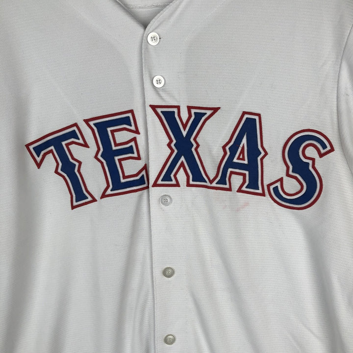 Majestic MLB Texas Rangers Rougned Odor Game Shirt Baseball Shirt Men's Size L polyester white type Vintage Second Hand