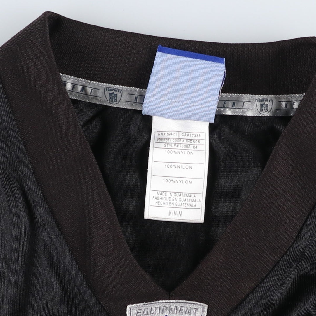 Reebok NFL Pittsburgh Steelers Mesh V-Neck Game Shirt Football Shirt Men's Size M (approx.) Nylon black type Vintage Second Hand