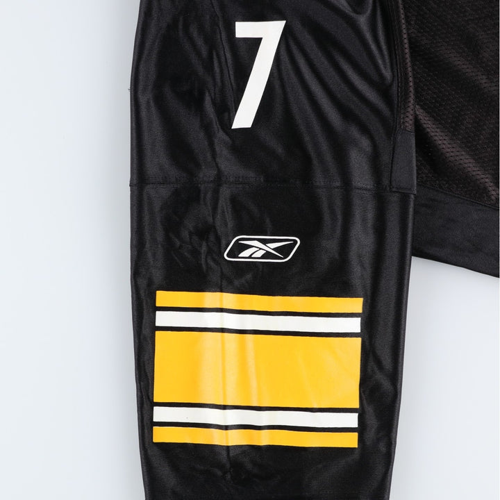 Reebok NFL Pittsburgh Steelers Mesh V-Neck Game Shirt Football Shirt Men's Size M (approx.) Nylon black type Vintage Second Hand