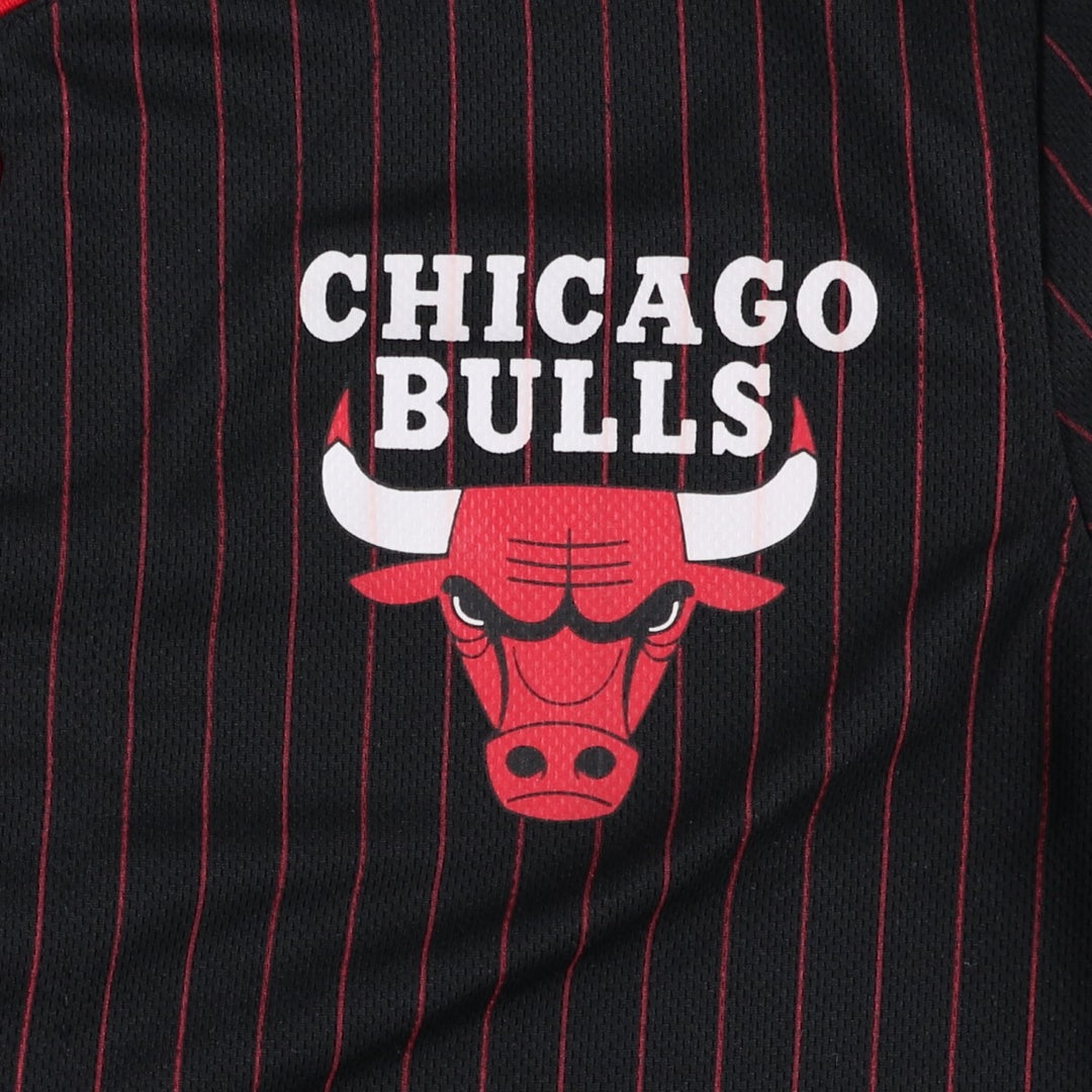 NBA Chicago Bulls Stripe Pattern Game Shirt Baseball Shirt Men's Size S (approx.) polyester black type Vintage Second Hand