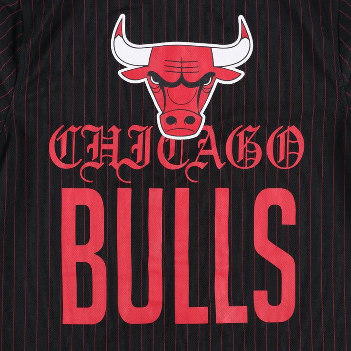 NBA Chicago Bulls Stripe Pattern Game Shirt Baseball Shirt Men's Size S (approx.) polyester black type Vintage Second Hand
