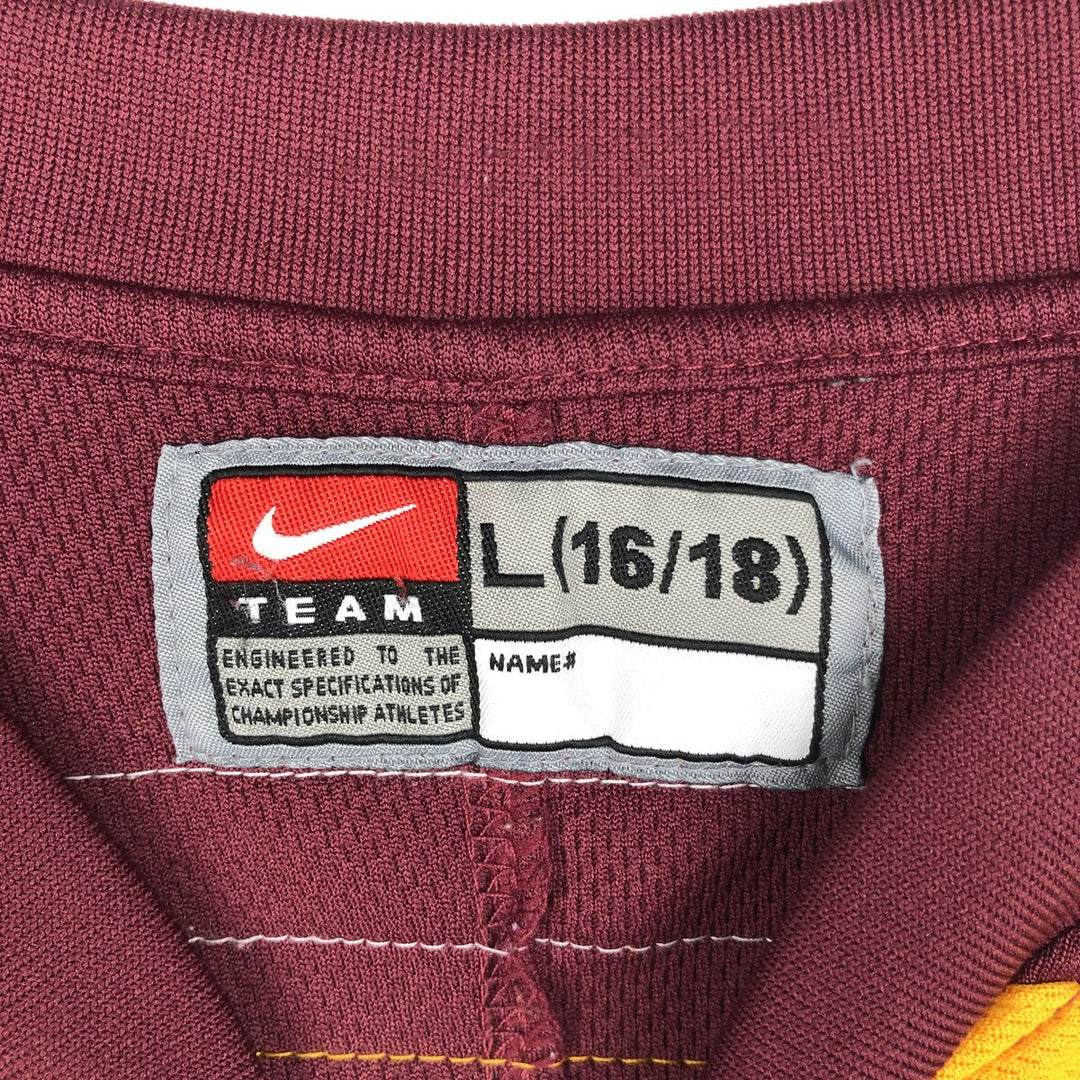 ~2000'S Nike TEAM MINNESOTA University of Minnesota Lace-up 3/4 Sleeve College Game Shirt Hockey Shirt Men's Size L polyester burgundy type Vintage Second Hand