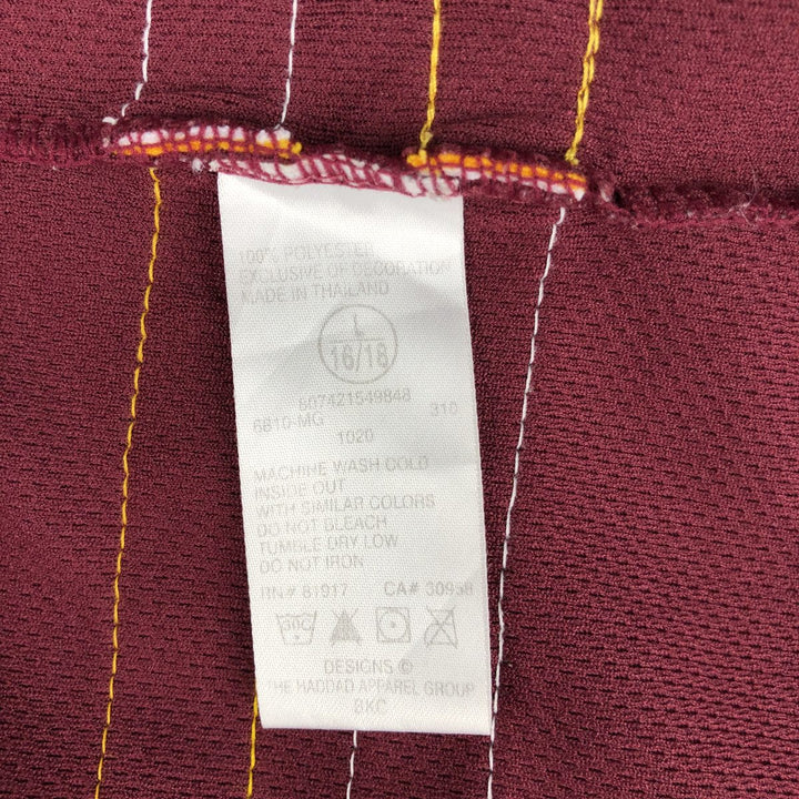 ~2000'S Nike TEAM MINNESOTA University of Minnesota Lace-up 3/4 Sleeve College Game Shirt Hockey Shirt Men's Size L polyester burgundy type Vintage Second Hand