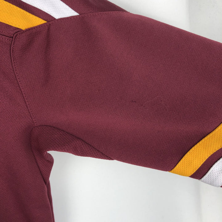 ~2000'S Nike TEAM MINNESOTA University of Minnesota Lace-up 3/4 Sleeve College Game Shirt Hockey Shirt Men's Size L polyester burgundy type Vintage Second Hand