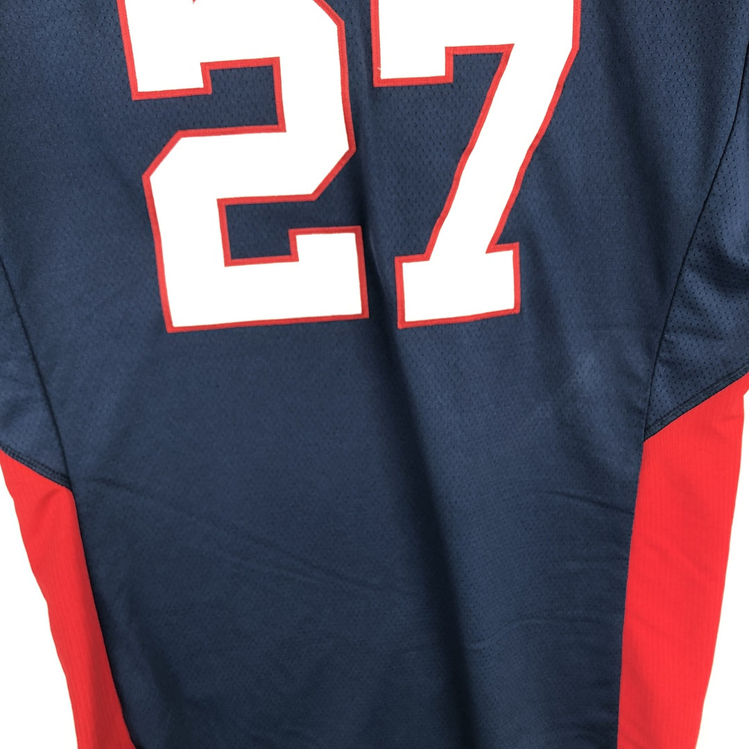 Majestic MLB Washington Nationals Game Shirt Baseball Shirt Made in USA Men's XXL equivalent polyester red type Vintage Second Hand