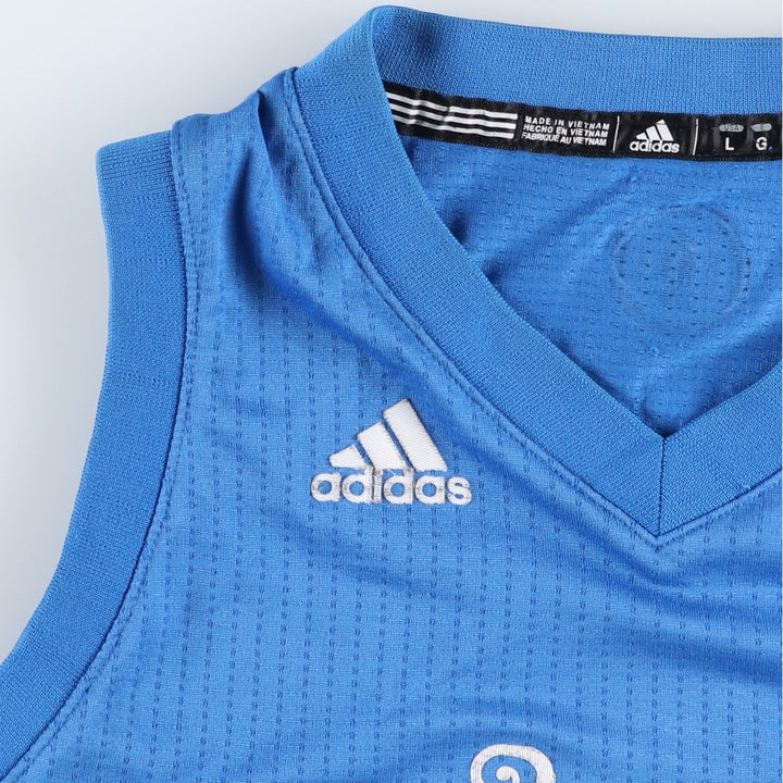 Adidas NBA Oklahoma City Thunder Swingman Stripe Pattern Game Shirt Replica Uniform (Men's Size S) polyester blue type Vintage Second Hand
