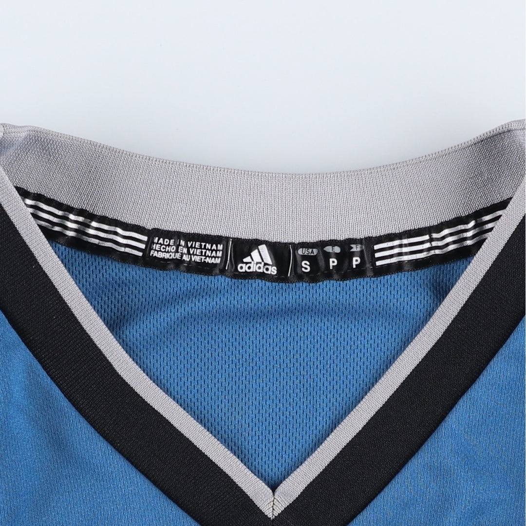Adidas NBA Minnesota Timberwolves V-neck Game Shirt Replica Uniform (Men's Size S) polyester blue type Vintage Second Hand