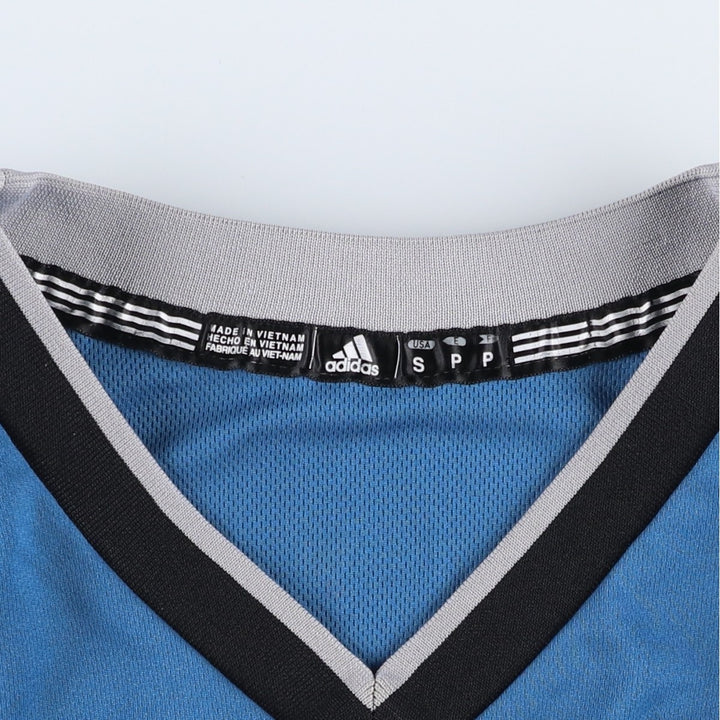 Adidas NBA Minnesota Timberwolves V-neck Game Shirt Replica Uniform (Men's Size S) polyester blue type Vintage Second Hand