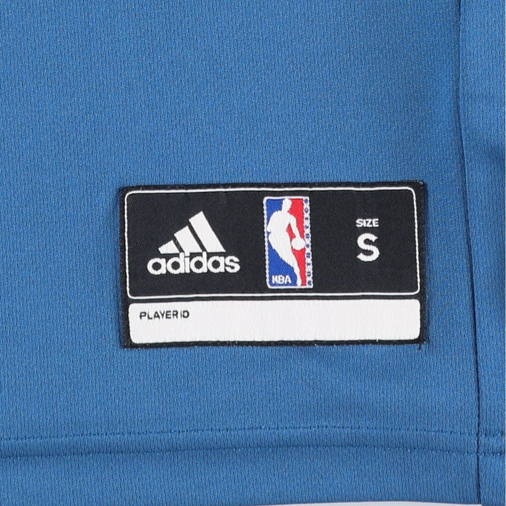 Adidas NBA Minnesota Timberwolves V-neck Game Shirt Replica Uniform (Men's Size S) polyester blue type Vintage Second Hand