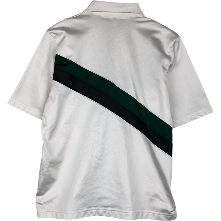 90'S Champion collared game shirt, made in USA, men's size M equivalent, vintage. polyester white type Vintage Second Hand