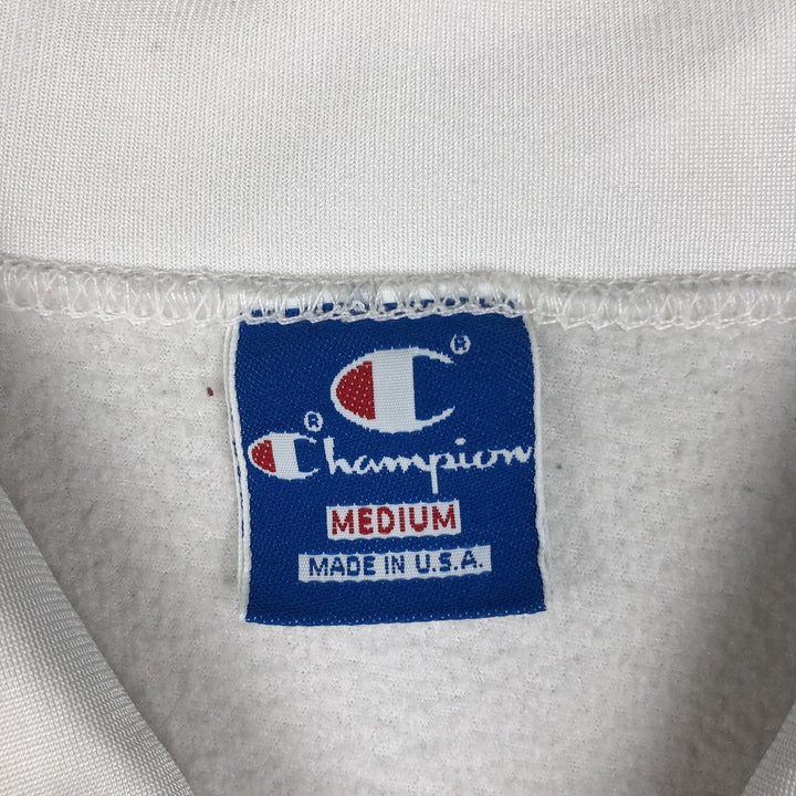 90'S Champion collared game shirt, made in USA, men's size M equivalent, vintage. polyester white type Vintage Second Hand
