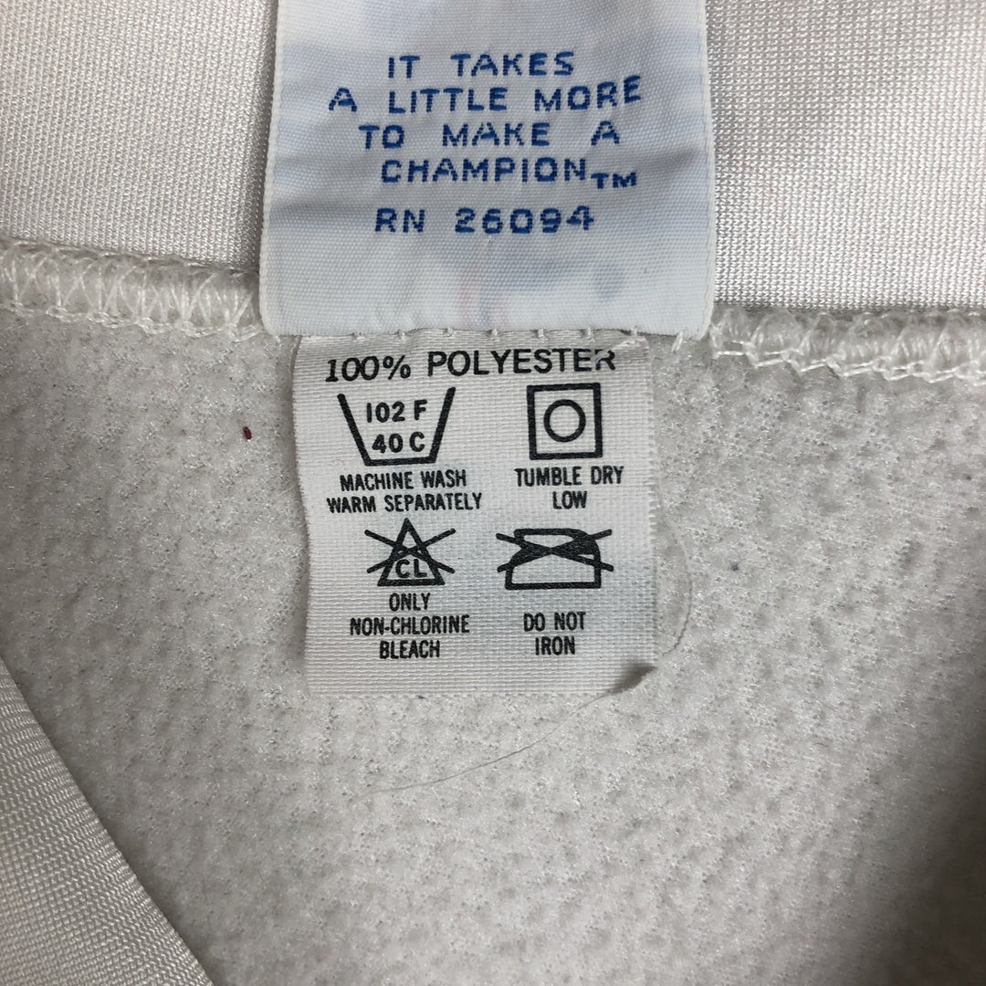 90'S Champion collared game shirt, made in USA, men's size M equivalent, vintage. polyester white type Vintage Second Hand