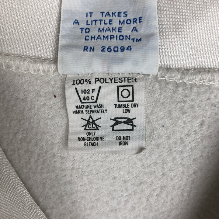 90'S Champion collared game shirt, made in USA, men's size M equivalent, vintage. polyester white type Vintage Second Hand