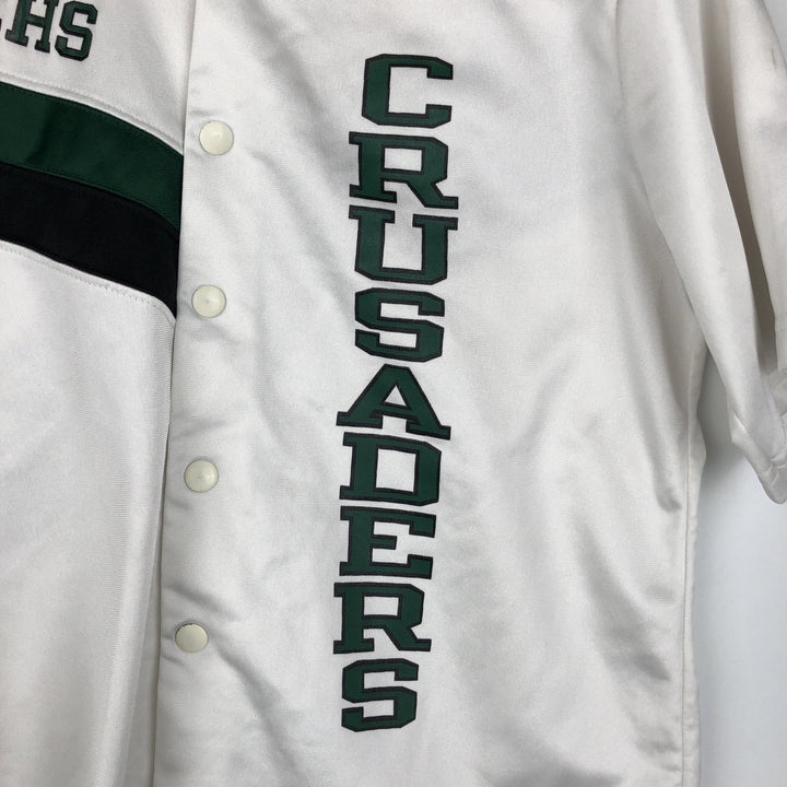 90'S Champion collared game shirt, made in USA, men's size M equivalent, vintage. polyester white type Vintage Second Hand