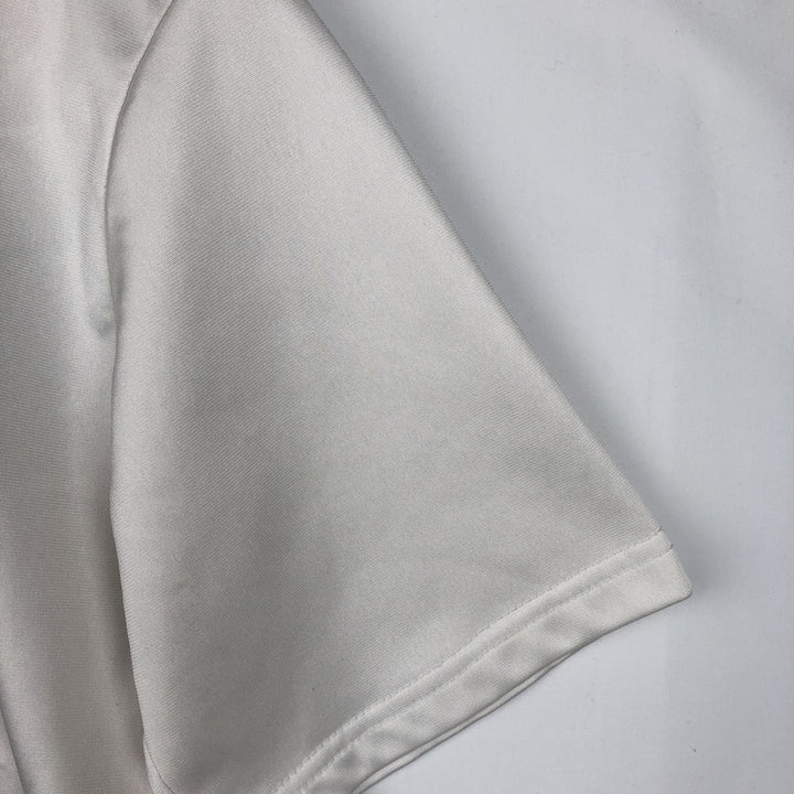 90'S Champion collared game shirt, made in USA, men's size M equivalent, vintage. polyester white type Vintage Second Hand