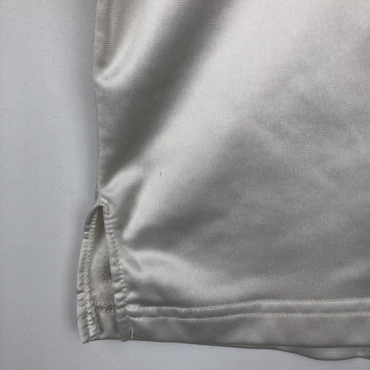 90'S Champion collared game shirt, made in USA, men's size M equivalent, vintage. polyester white type Vintage Second Hand