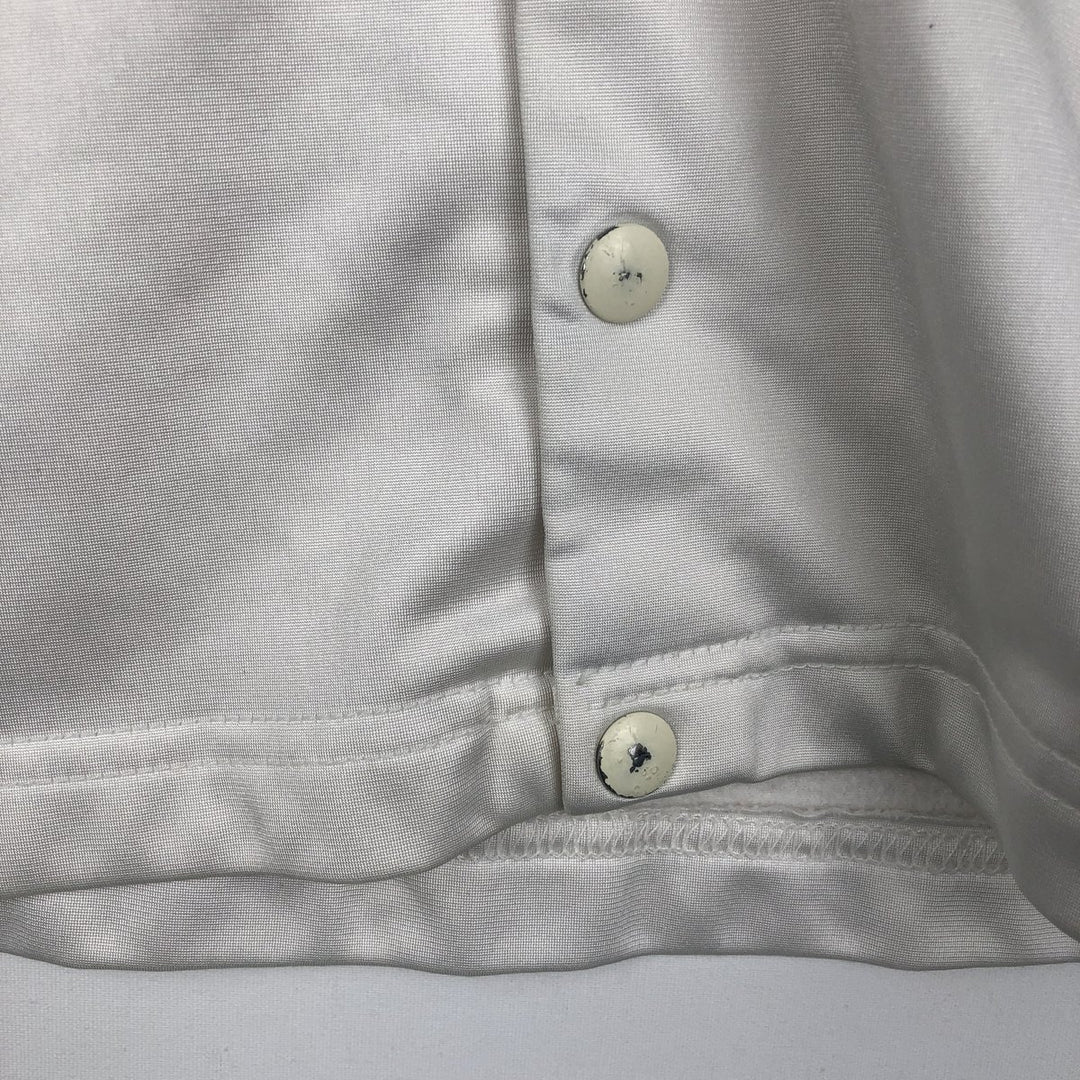 90'S Champion collared game shirt, made in USA, men's size M equivalent, vintage. polyester white type Vintage Second Hand