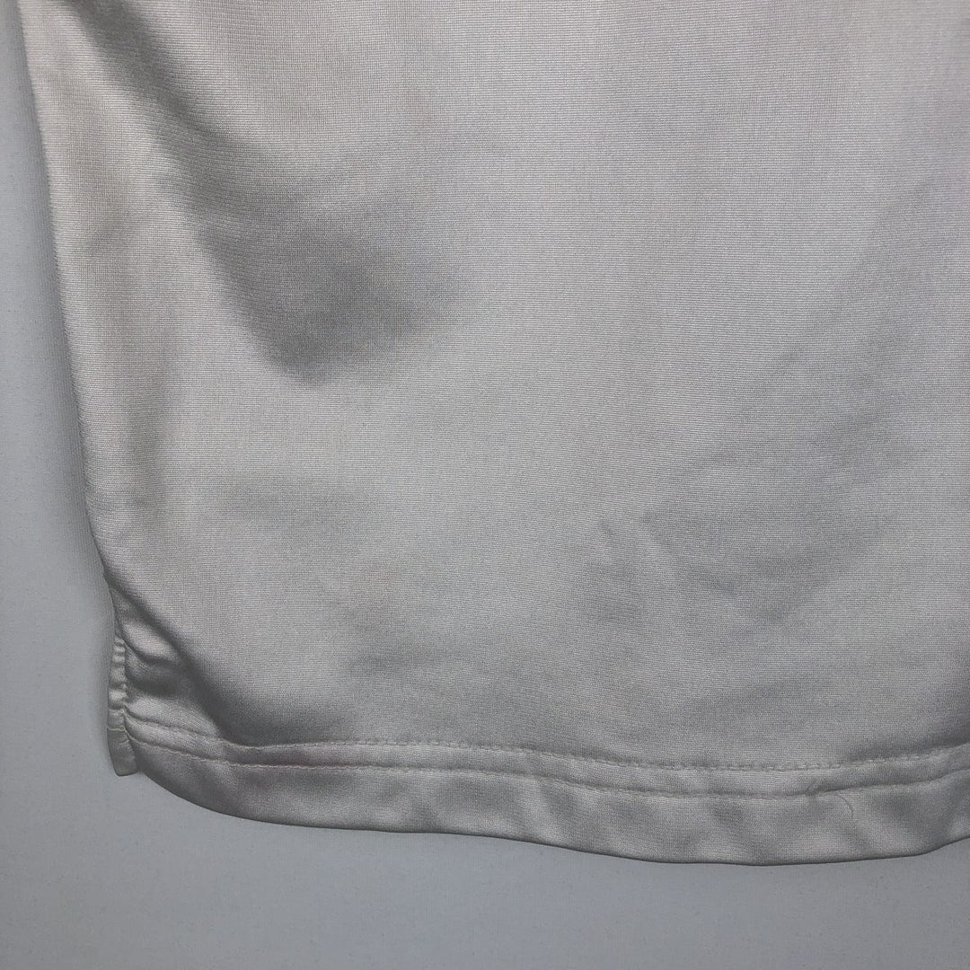 90'S Champion collared game shirt, made in USA, men's size M equivalent, vintage. polyester white type Vintage Second Hand