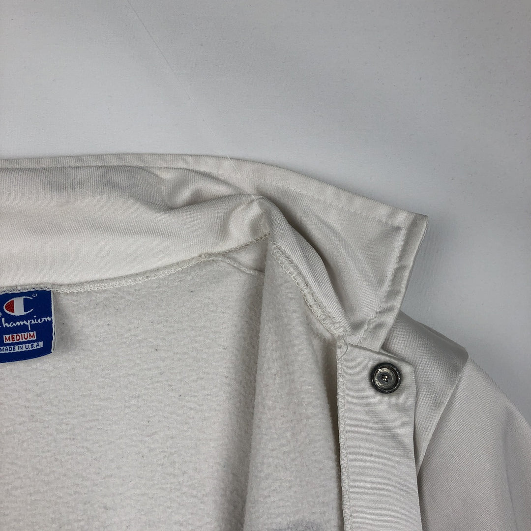 90'S Champion collared game shirt, made in USA, men's size M equivalent, vintage. polyester white type Vintage Second Hand
