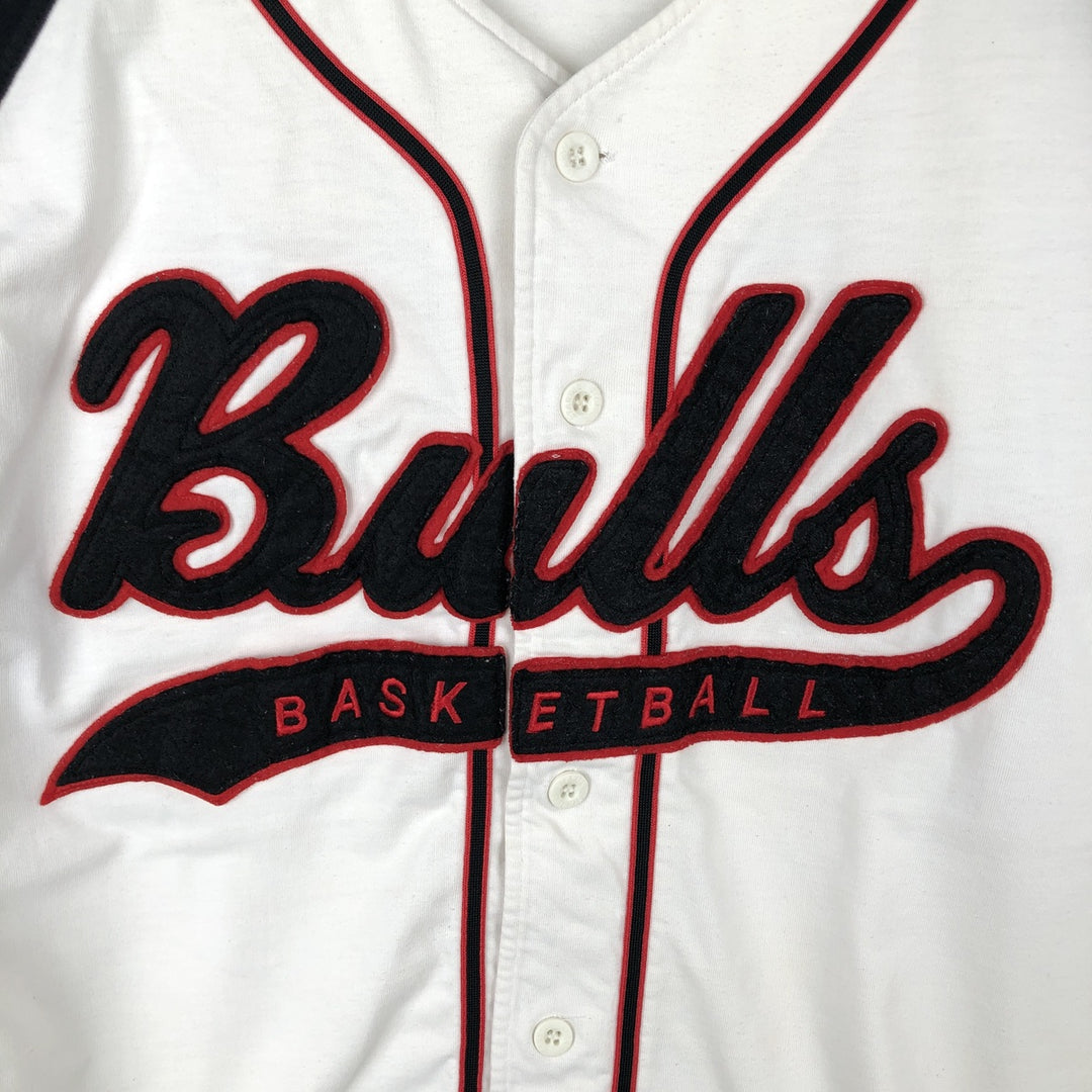 90'S Starter NBA Chicago Bulls Game Shirt Baseball Shirt Men's Size L (Equivalent) Vintage polyester white type Vintage Second Hand