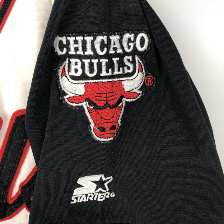 90'S Starter NBA Chicago Bulls Game Shirt Baseball Shirt Men's Size L (Equivalent) Vintage polyester white type Vintage Second Hand