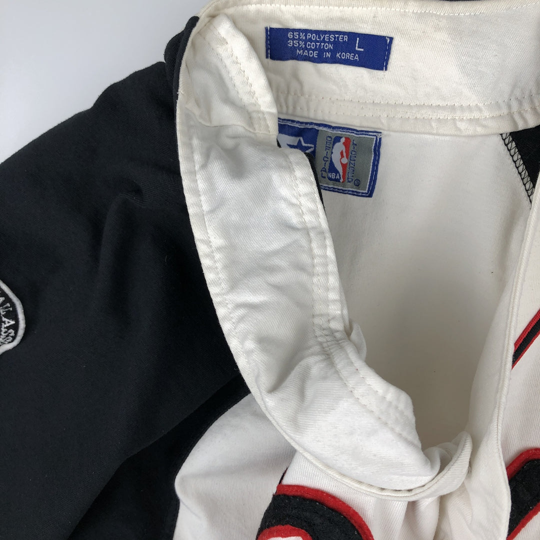 90'S Starter NBA Chicago Bulls Game Shirt Baseball Shirt Men's Size L (Equivalent) Vintage polyester white type Vintage Second Hand