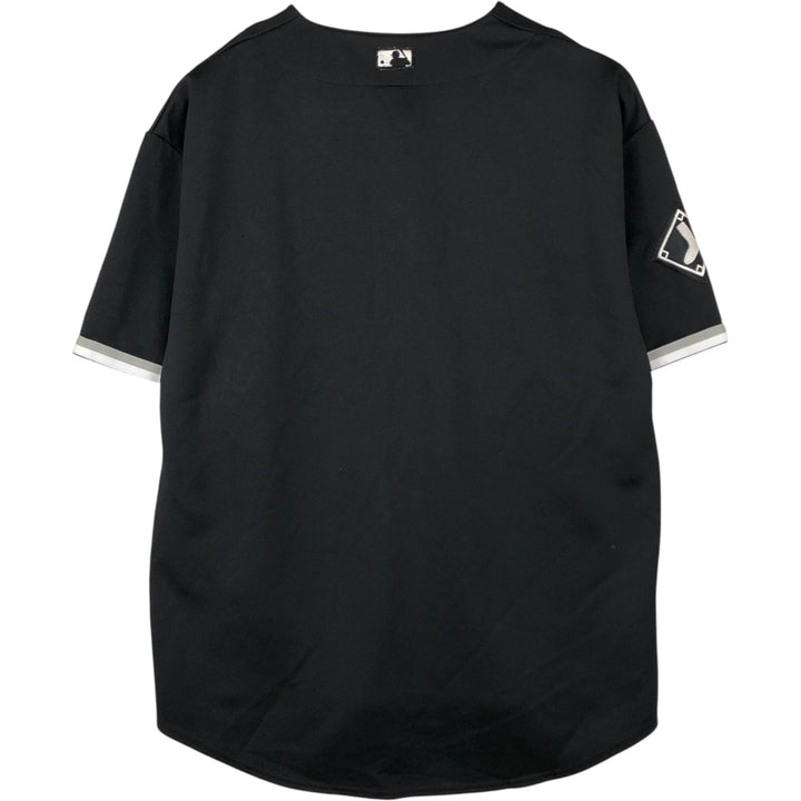 Majestic MLB CHICAGO WHITE SOX Game Shirt Baseball Shirt Men's XL (approx.) unclear black type Vintage Second Hand