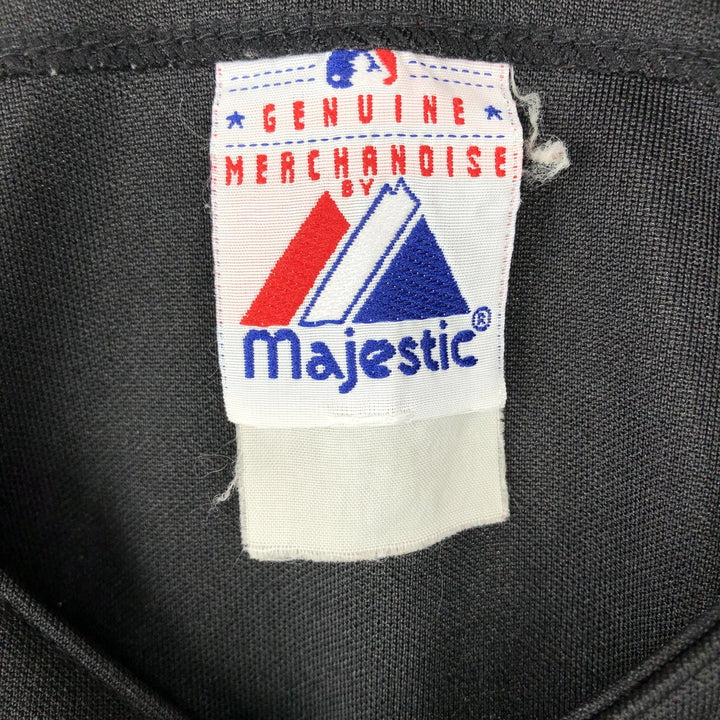 Majestic MLB CHICAGO WHITE SOX Game Shirt Baseball Shirt Men's XL (approx.) unclear black type Vintage Second Hand