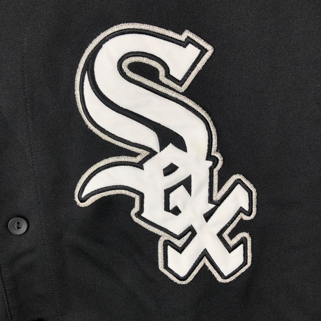 Majestic MLB CHICAGO WHITE SOX Game Shirt Baseball Shirt Men's XL (approx.) unclear black type Vintage Second Hand