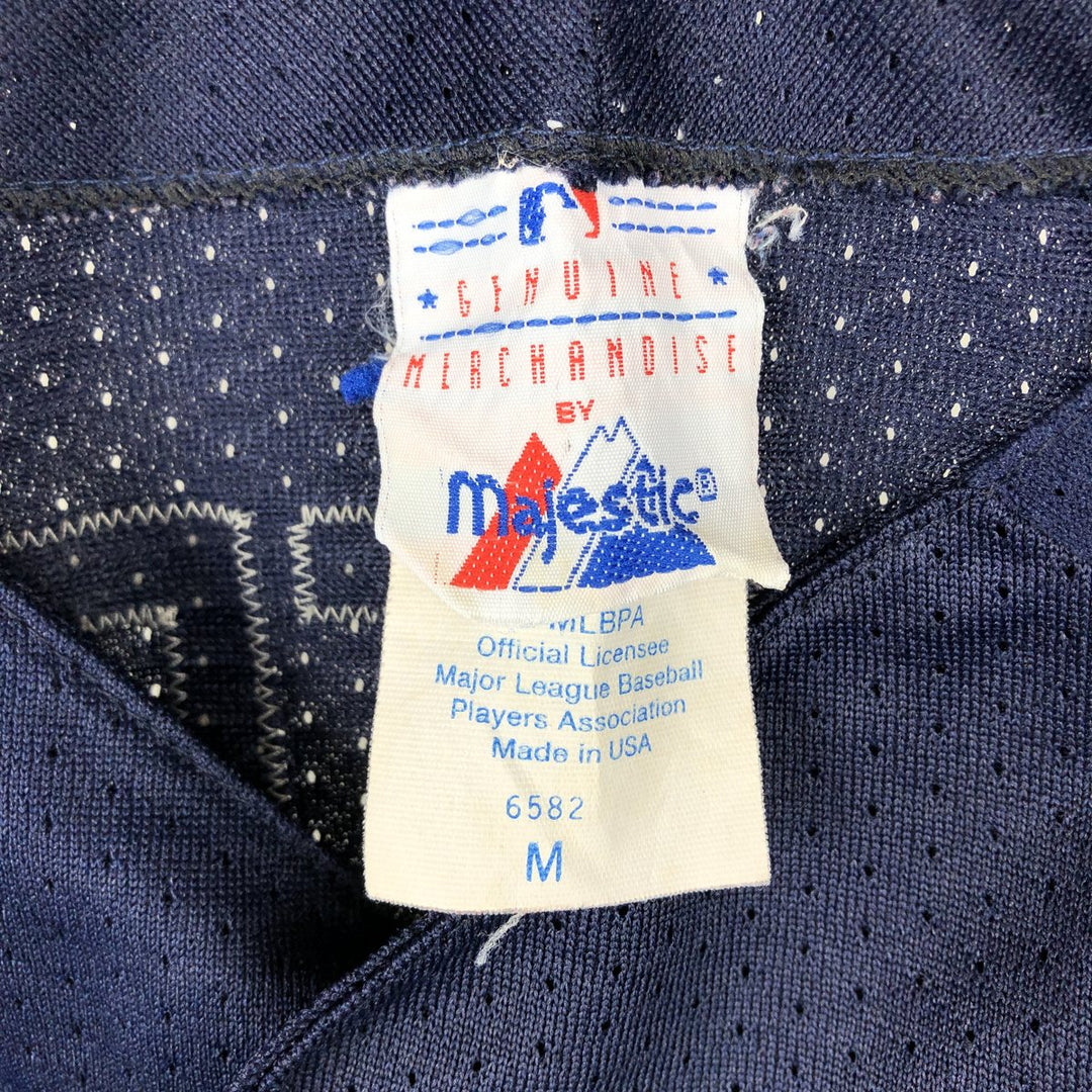 90'S Majestic MLB Seattle Mariners Mesh Game Shirt Baseball Shirt Made in USA Men's Size M (approx.) polyester navy blue type Vintage Second Hand