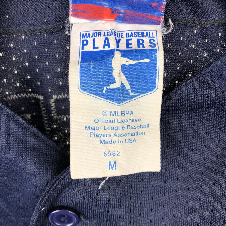 90'S Majestic MLB Seattle Mariners Mesh Game Shirt Baseball Shirt Made in USA Men's Size M (approx.) polyester navy blue type Vintage Second Hand